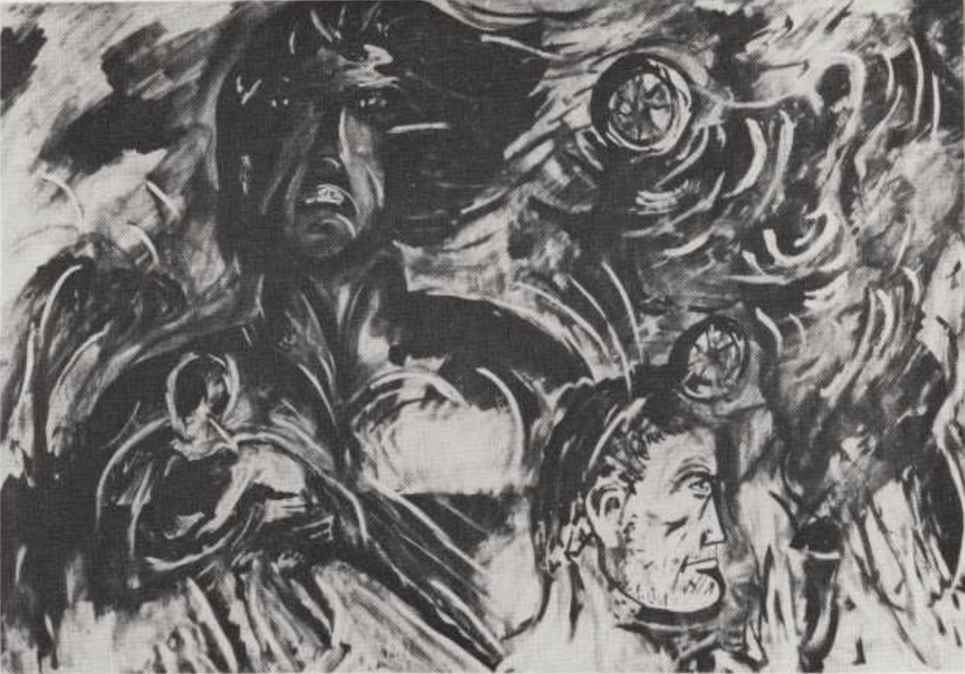 SGSP673. Santiago García Sáenz. Sin título, 1983 Acrílico y pastel sobre papel. 70 x 100 cm